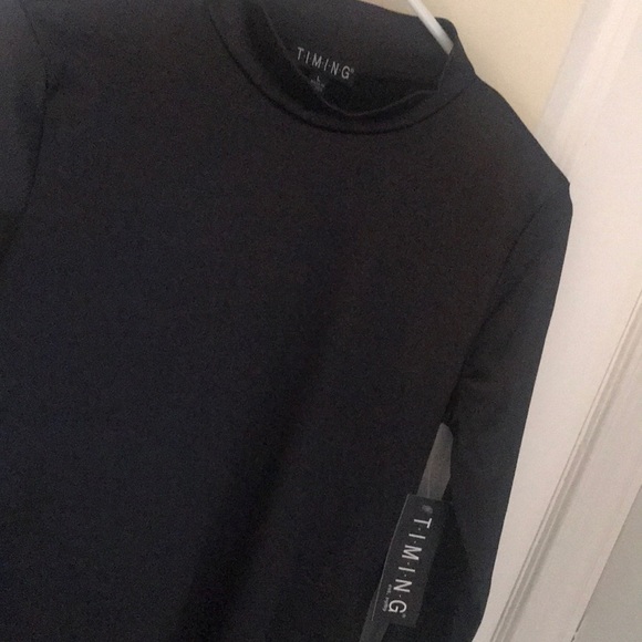 New🖤Black Dress🖤Mock Neck🖤Size L - Picture 4 of 5